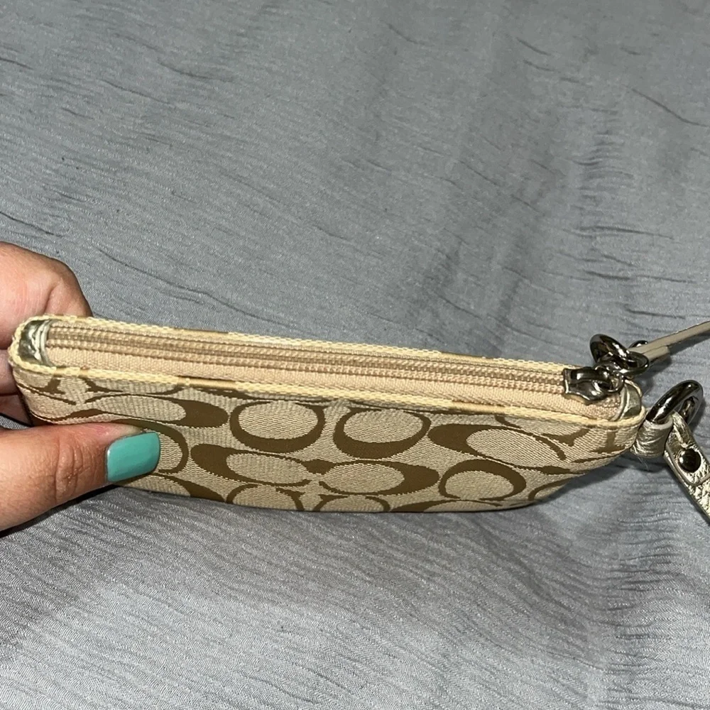 Coach Est 1941 New York Beige Wristlet, Vintage